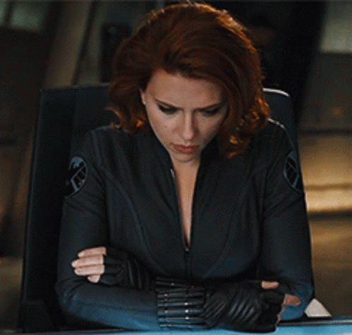 Natasha Romanoff Stunned Reaction GIF