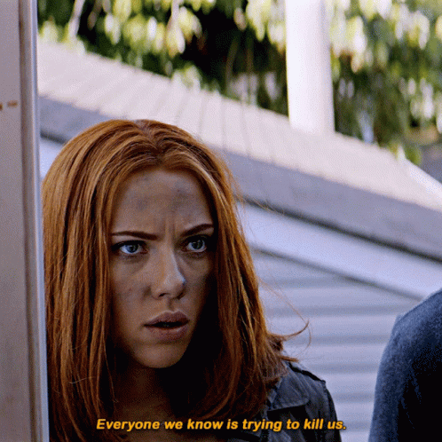 Natasha Romanoff Intense Look GIF