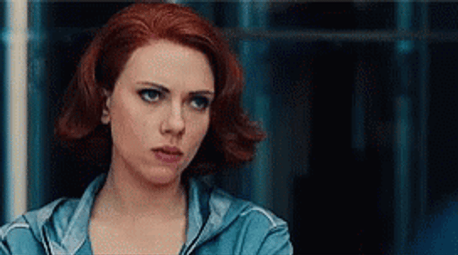 Natasha Romanoff Black Widow Piercing Eyes GIF