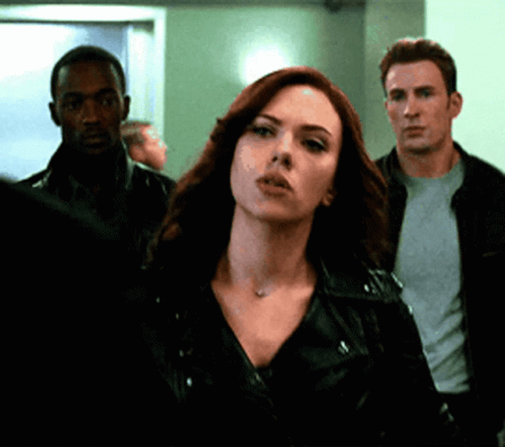 Natasha Romanoff Black Widow Walking Out GIF
