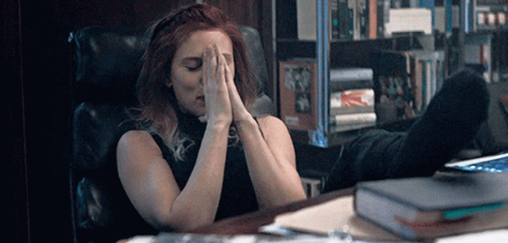 Natasha Romanoff Composing Herself GIF