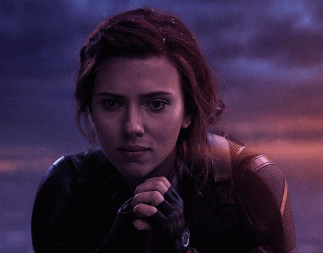 Natasha Romanoff Deeply Contemplating GIF