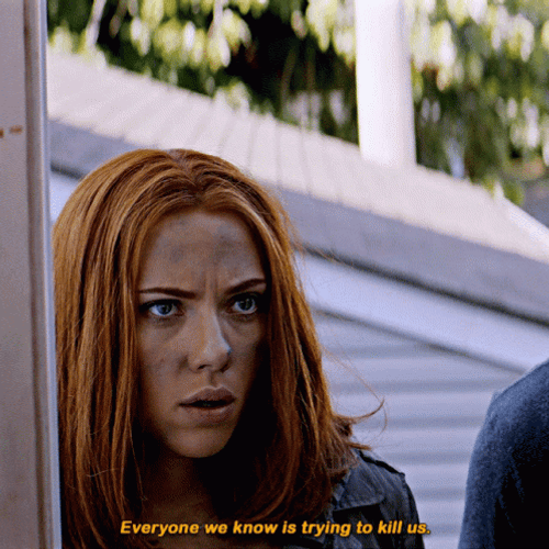 Natasha Romanoff Intense Look GIF