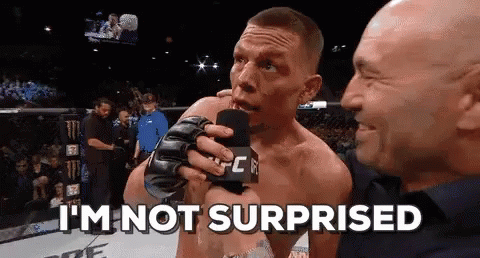 Nate Diaz I'm Not Surprised GIF