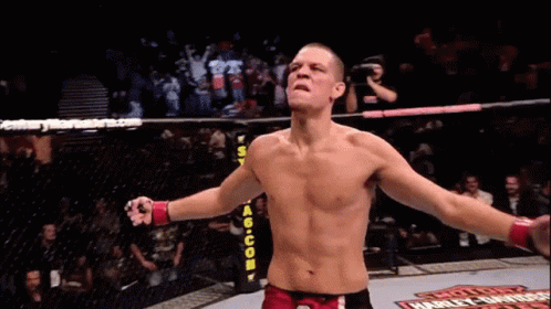 Nate Diaz Punch Celebration GIF