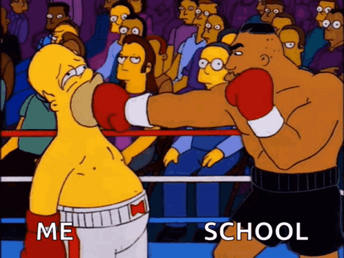 Nate Diaz Punching Bag Me At School GIF