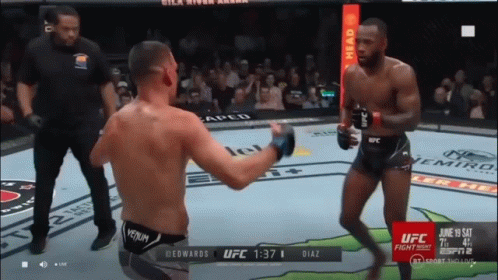Nate Diaz Versus Leon Edward GIF