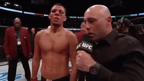 Nate Diaz Victorious Flex Arm Muscle GIF