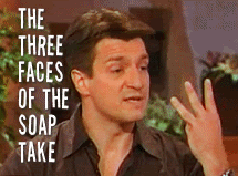 Nathan Fillion Funny Soap Takes GIF