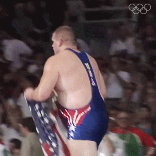 National Anthem Race Your Flag GIF
