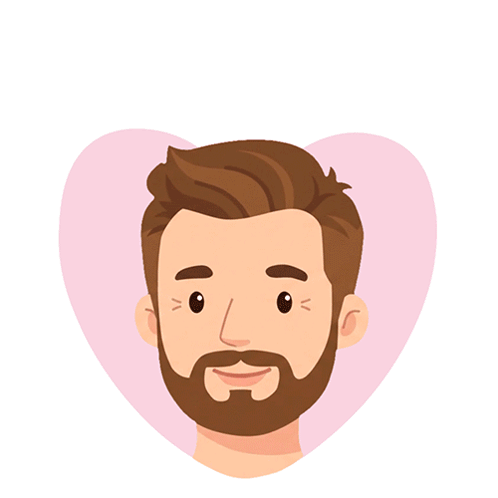 National Boyfriend Day Poster With Bearded Man GIF