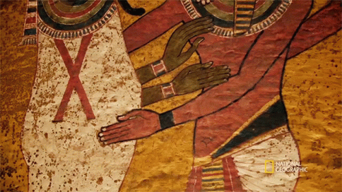 National Geographic Poster With Man and Woman Painting