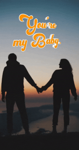 National Girlfriend Day Couple On Mountain Top GIF