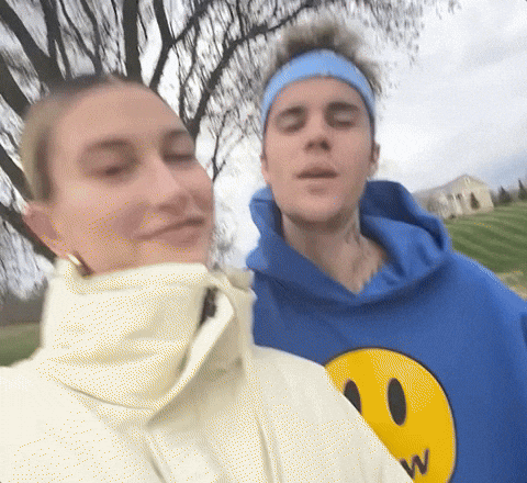 National Girlfriend Day Hailey Bieber GIF