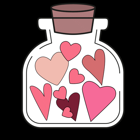 National Girlfriend Day Hearts In A Jar GIF