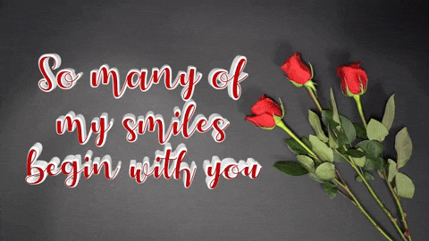 National Girlfriend Day Roses For You GIF