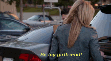 National Girlfriend Day Sweet Man Giving Roses GIF