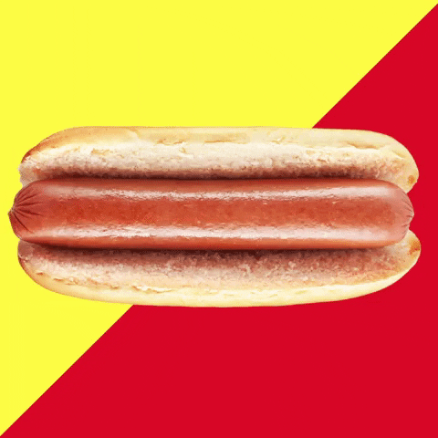 National Hot Dog Day Spinning Sandwich GIF