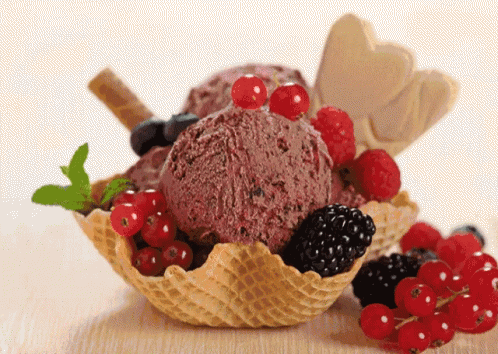 National Ice Cream Day Berries Deserts GIF