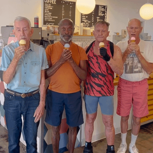 National Ice Cream Day Men Licking GIF
