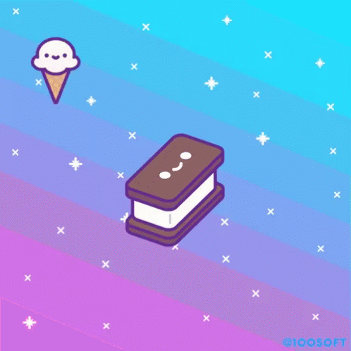 National Ice Cream Sandwich Day Pixelated GIF
