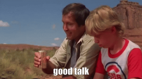 National Lampoon's Vacation Clark Griswold Drinking Soda GIF