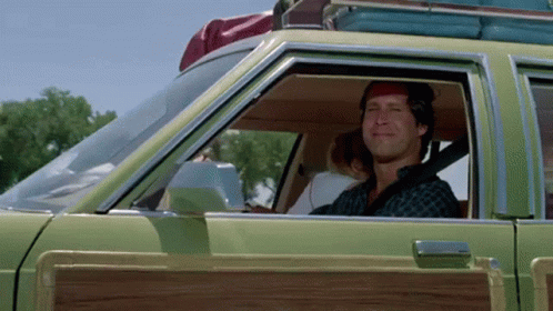 National Lampoon's Vacation Clark Griswold Driving GIF