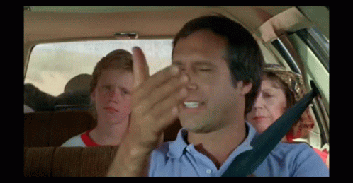 National Lampoon's Vacation Clark Griswold Hit Road Closed GIF