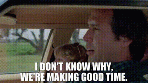 National Lampoon's Vacation Clark Griswold Making Good Time GIF