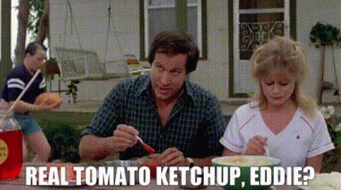 National Lampoon's Vacation Clark Griswold Real Ketchup GIF