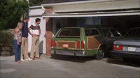 National Lampoon's Vacation Family Truck Off Garage GIF