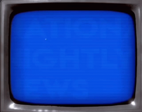 National Nightly News on Blue Screen