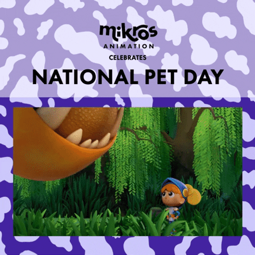 National Pet Day Animated Celebration GIF