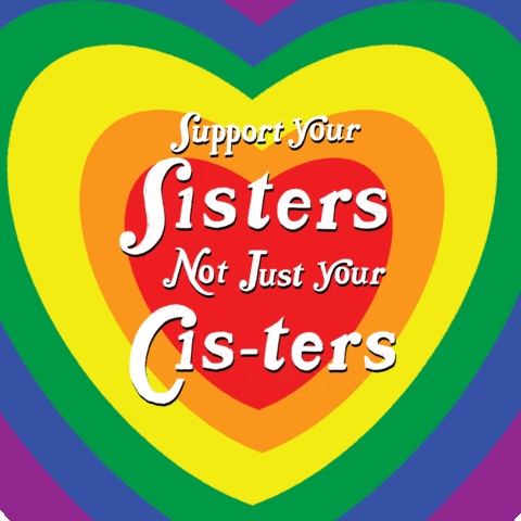 National Sisters Day Galentines Day Rainbow GIF