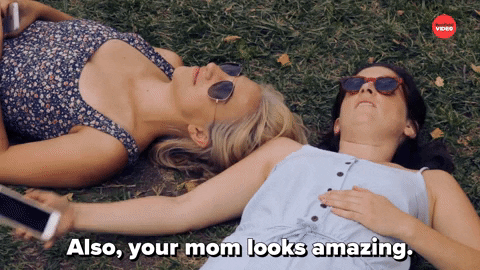 National Sisters Day Mom Looks Amazing GIF