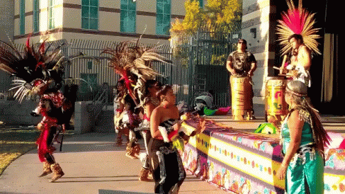 Native American Dancers on Stage