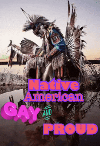 Native American Say And Proud Poster GIF