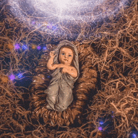Nativity Of Baby Jesus Christ Nipa Hut GIF