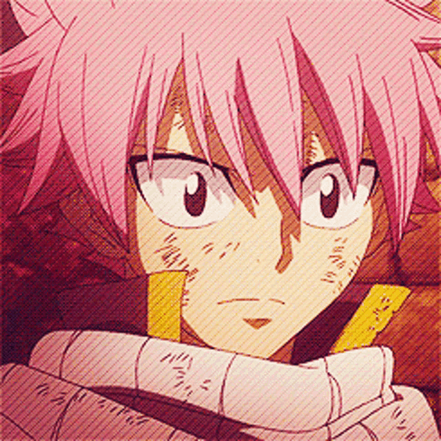 Natsu Dragneel Fairy Tail Shaking Head GIF