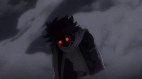 Natsu Dragneel Red Eyes Anime Rage GIF
