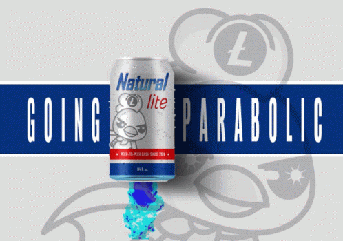 Natural Lite Can on Blue and White