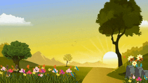 Nature Good Morning Cartoon Garden GIF
