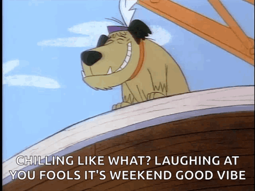 Naughty Muttley Fiendish Giggle Good Vibe GIF