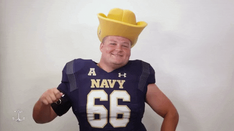 Navy Cowboy Dance Slow Spin GIF