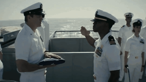 Navy Military Funeral Service Flag Presentation GIF