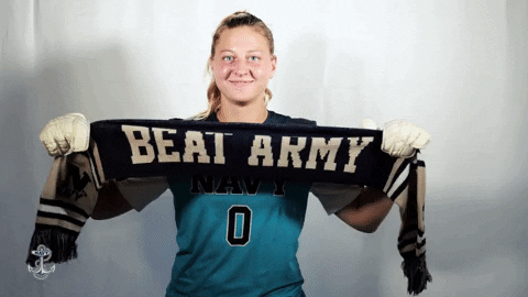 Navy Sports Fan Beat Army Sign GIF