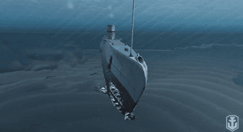 Navy World Of Warship Firing Torpedoes GIF
