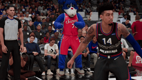Nba 2k Blue Mascot Dancing GIF