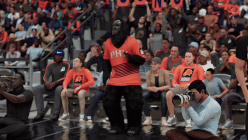 Nba 2k Gorilla Mascot Dancing GIF