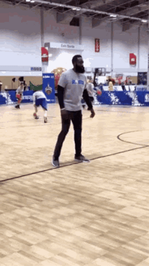 Nba Basketball Player James Harden Training Kids GIF